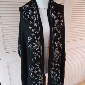 Cashmina by Bershire Rayon Embroidered Scarf/Shawl